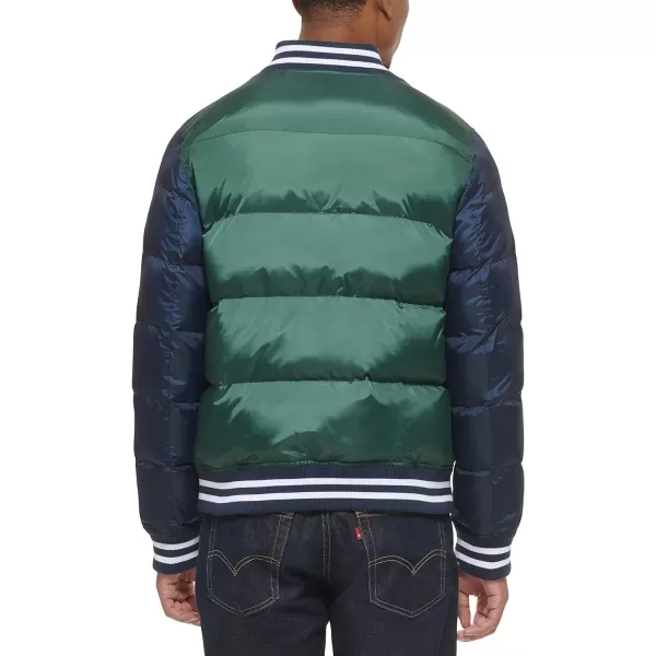 Levis Mens Varsity Puffer JacketNavyGreen