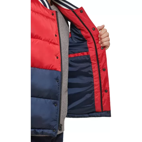 Levis Mens Varsity Puffer JacketRedNavy Vest