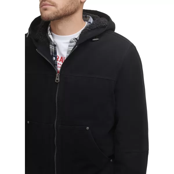 Levis Mens Workwear Cotton Canvas Hoody Bomber Jacket Regular amp Big amp Tall SizesBlack