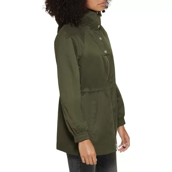 Levis Women Cotton Lightweight JacketArmy Green W Inside Cinch