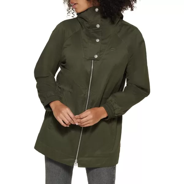 Levis Women Cotton Lightweight JacketArmy Green W Inside Cinch