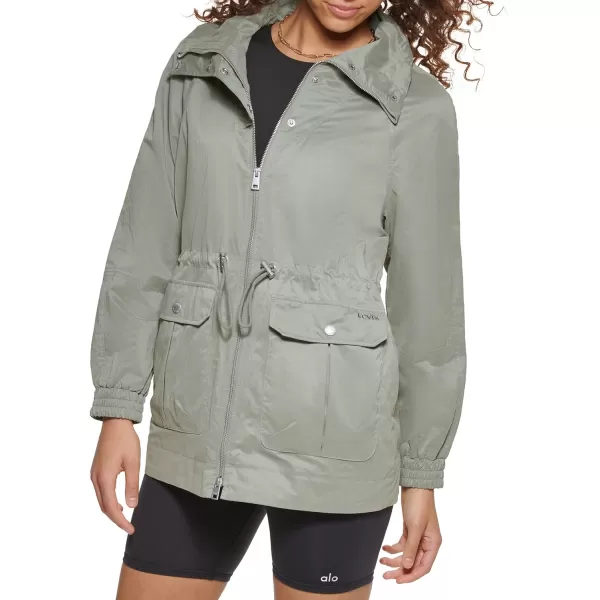 Levis Women Cotton Lightweight JacketSea Green