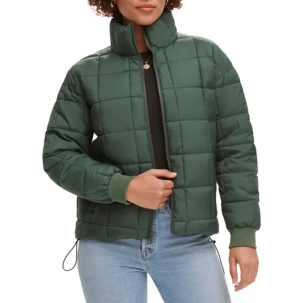 Levis Womens Box Quilted Puffer JacketDarkest Spruce