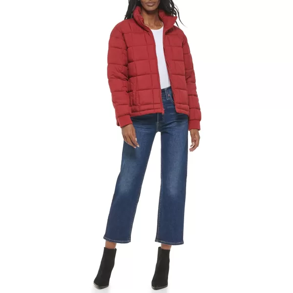 Levis Womens Box Quilted Puffer JacketRhubarb