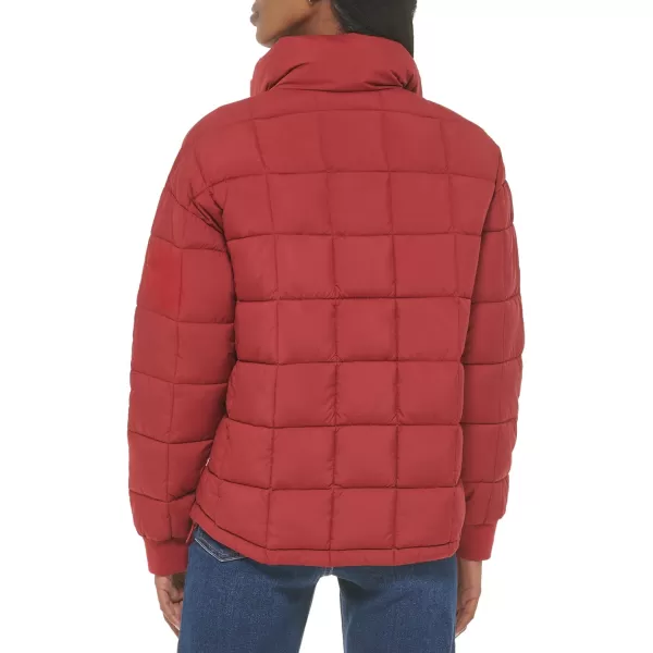 Levis Womens Box Quilted Puffer JacketRhubarb