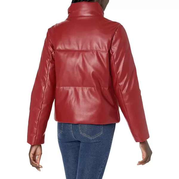 Levis Womens Breanna Puffer Jacket Standard and Plus SizesRhubarb Red