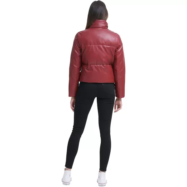 Levis Womens Breanna Puffer Jacket Standard and Plus SizesRhubarb Red