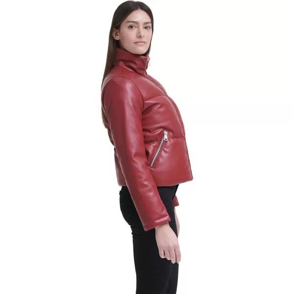 Levis Womens Breanna Puffer Jacket Standard and Plus SizesRhubarb Red