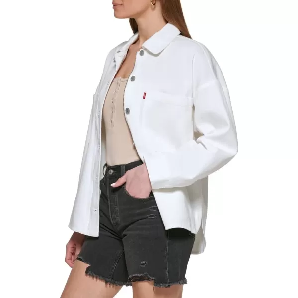 Levis Womens Bull Twill Cotton Shirt JacketWhite