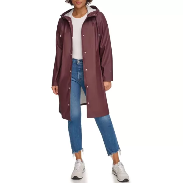 Levis Womens Classic Hooded Rain ParkaDark Chocolate