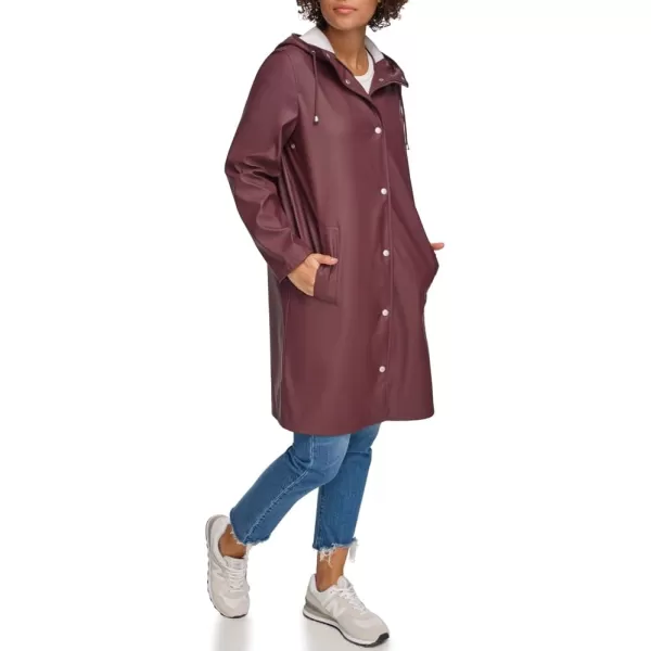 Levis Womens Classic Hooded Rain ParkaDark Chocolate