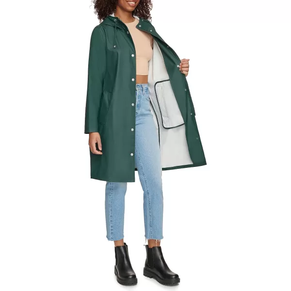 Levis Womens Classic Hooded Rain ParkaDarkest Spruce