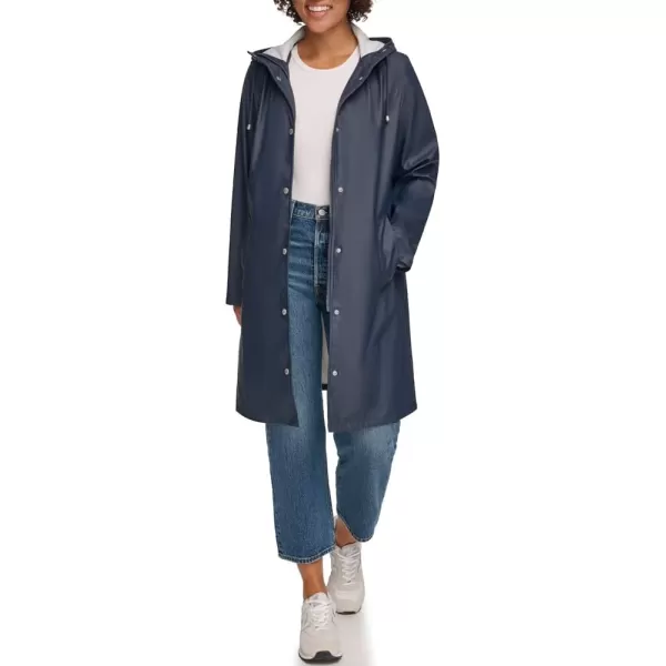 Levis Womens Classic Hooded Rain ParkaNavy