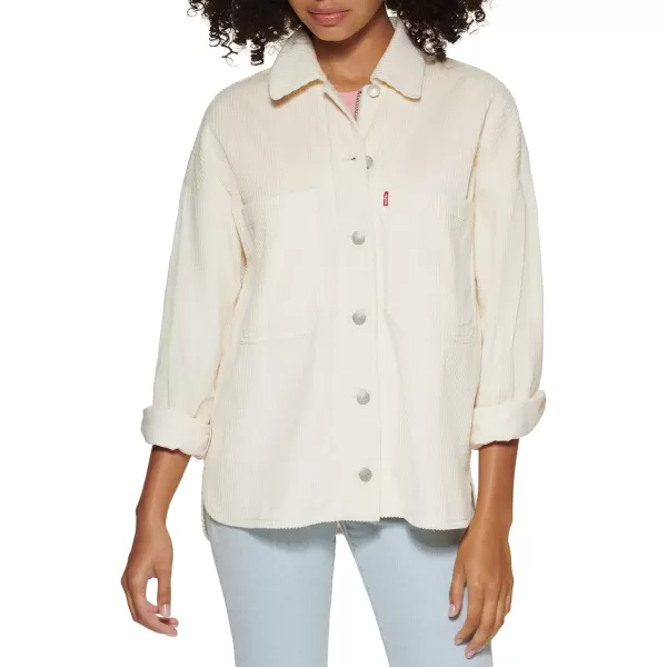 Levis Womens Cotton Corduroy Shirt JacketDusty Blue