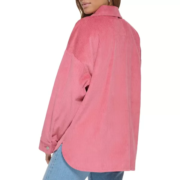 Levis Womens Cotton Corduroy Shirt JacketRose Bud Pink