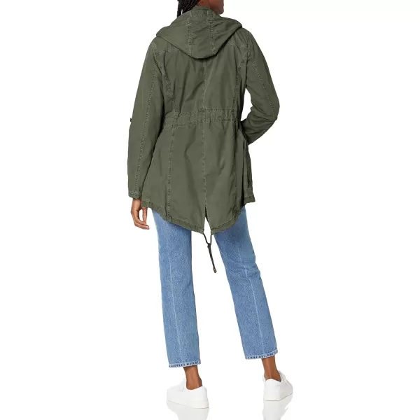 Levis Womens Cotton Hooded Anorak Jacket Standard amp Plus SizesArmy Green