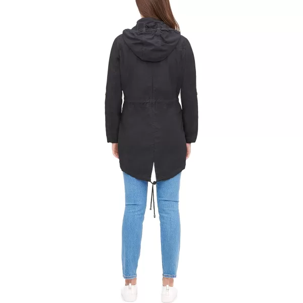 Levis Womens Cotton Hooded Anorak Jacket Standard amp Plus SizesBlack