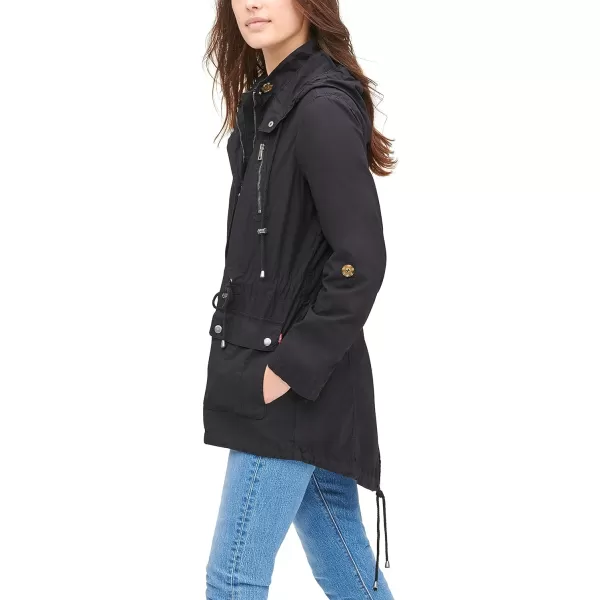 Levis Womens Cotton Hooded Anorak Jacket Standard amp Plus SizesBlack