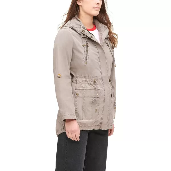 Levis Womens Cotton Hooded Anorak Jacket Standard amp Plus SizesGrey