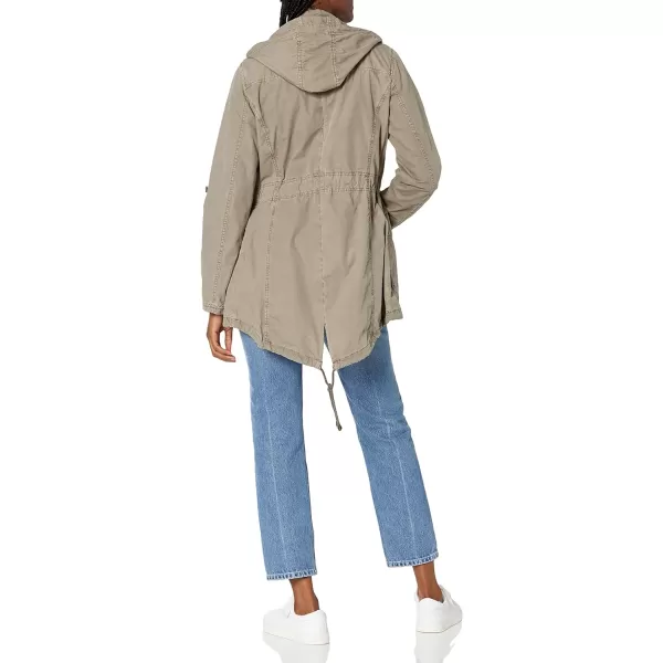 Levis Womens Cotton Hooded Anorak Jacket Standard amp Plus SizesGrey