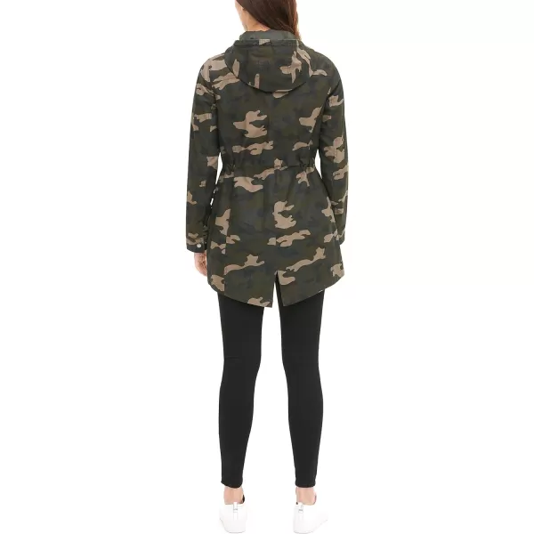 Levis Womens Cotton Hooded Anorak Jacket Standard amp Plus SizesOlive Camo