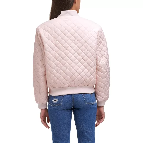 Levis Womens Diamond Quilted Bomber Jacket Peach BlushSherpa Lined SmallLevis Womens Diamond Quilted Bomber Jacket Peach BlushSherpa Lined Small