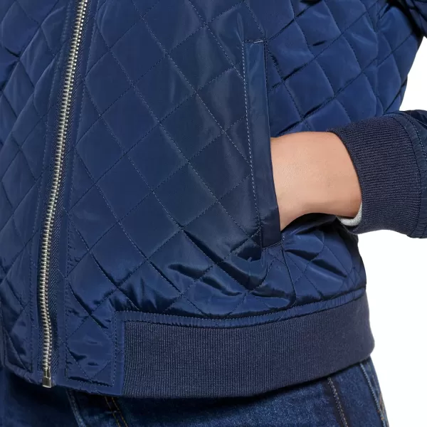 Levis Womens Diamond Quilted Bomber Jacket Regular amp Plus SizeNavy