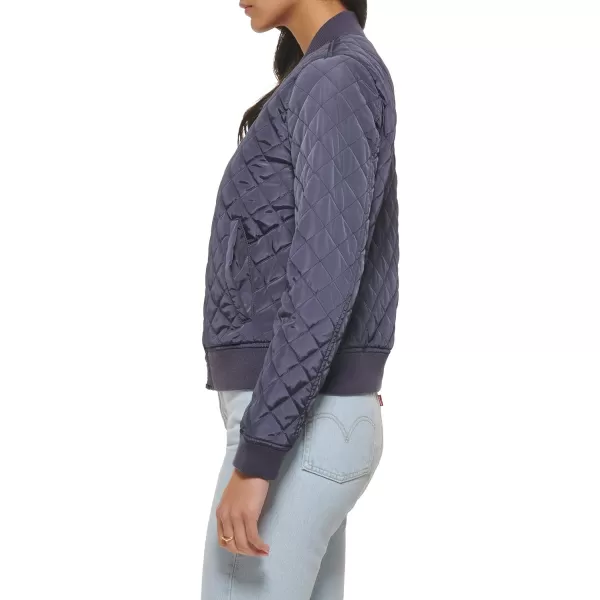 Levis Womens Diamond Quilted Bomber Jacket Regular amp Plus SizeOdyssey Grey