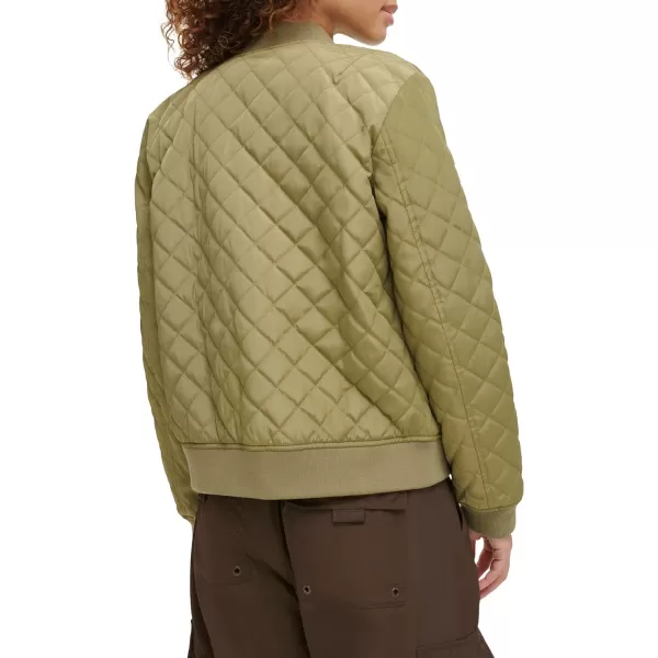 Levis Womens Diamond Quilted Bomber Jacket Regular amp Plus SizeOlive Tree