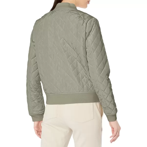 Levis Womens Diamond Quilted Bomber Jacket Regular amp Plus SizeSea Green