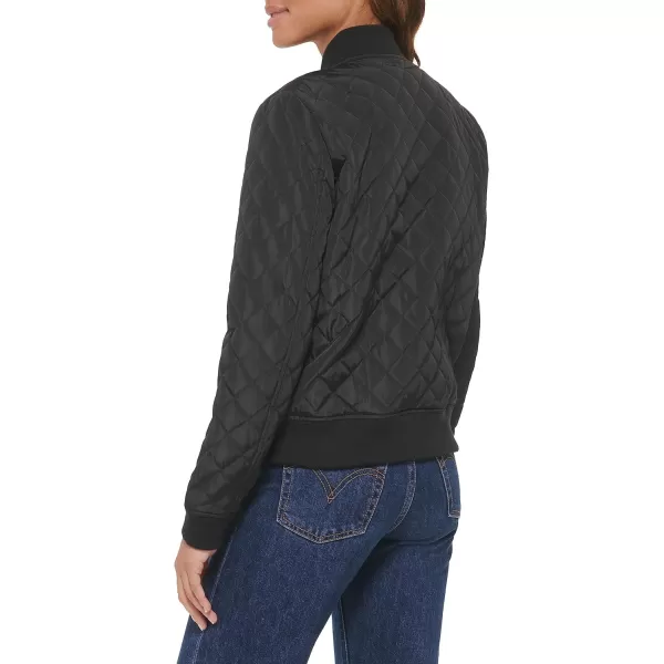 Levis Womens Diamond Quilted Bomber Jacket Regular amp Plus SizeShade Black