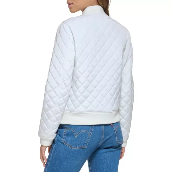 Levis Womens Diamond Quilted Bomber Jacket Regular amp Plus SizeWhite