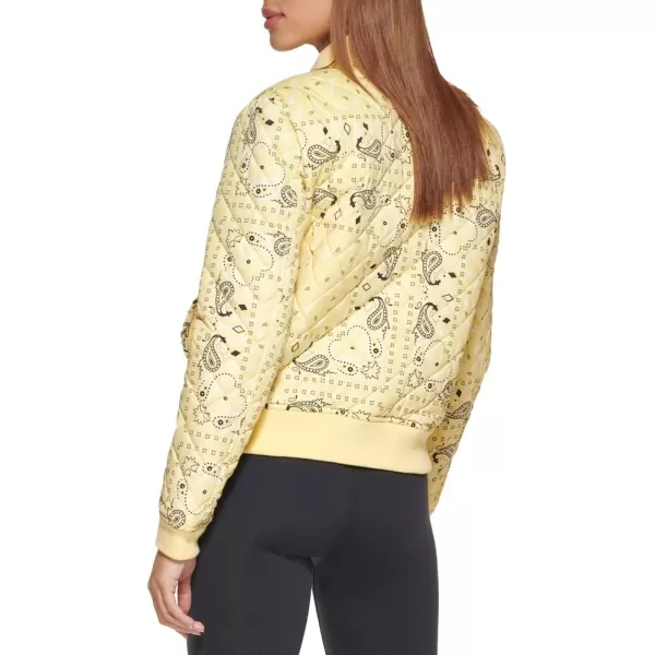 Levis Womens Diamond Quilted Bomber Jacket Regular amp Plus SizeWhite Print