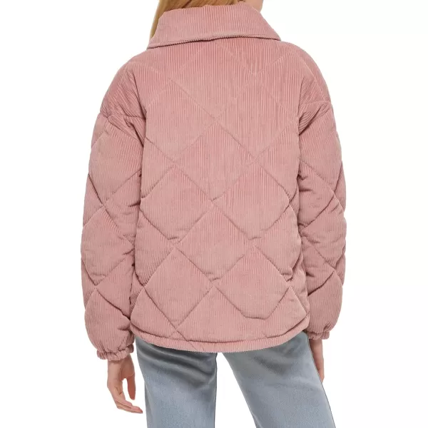 Levis Womens Diamond Quilted Corduroy JacketPale Mauve