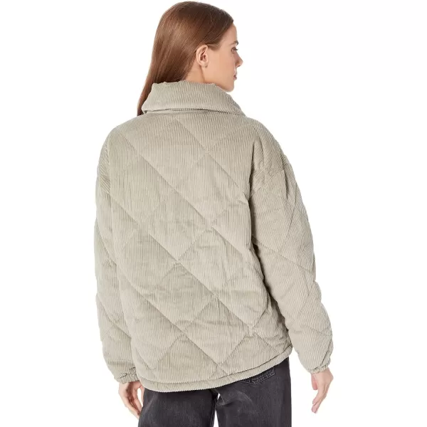 Levis Womens Diamond Quilted Corduroy JacketWashed Green