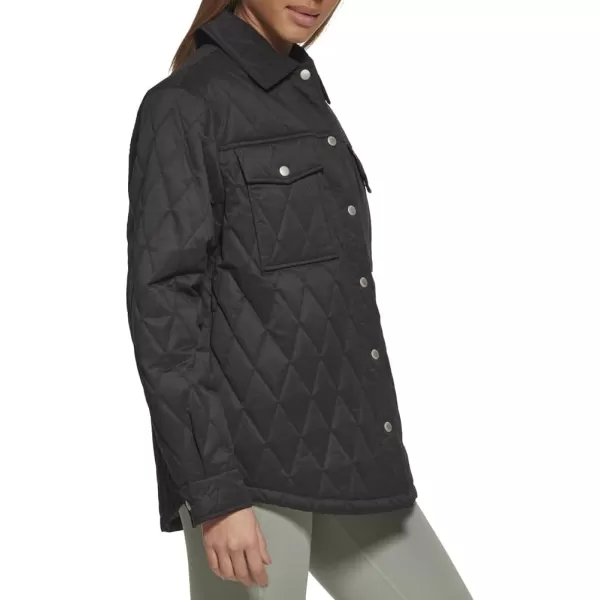 Levis Womens Diamond Quilted Shirt JacketBlack