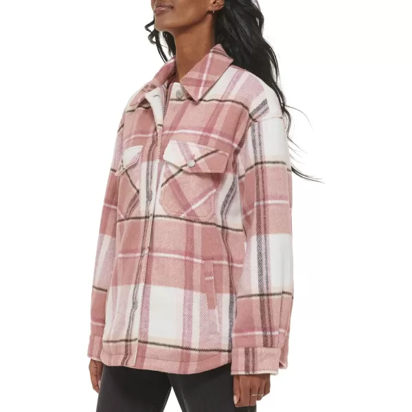 Levis Womens Fashion Shirt Jacket Standard amp Plus SizesCameo Pink Plaid