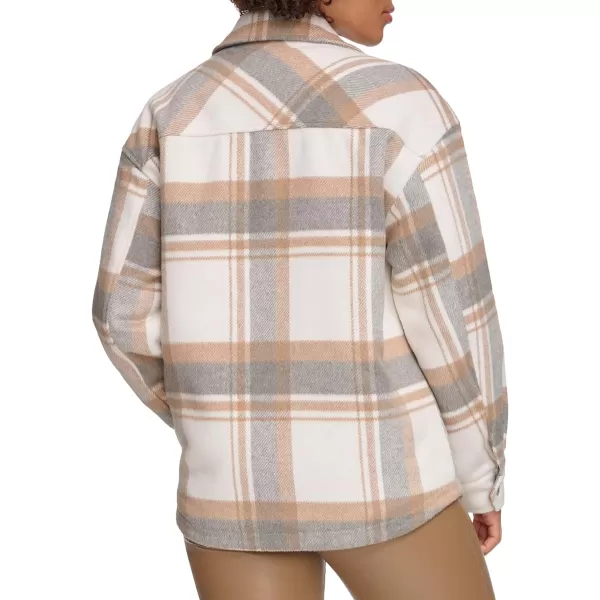 Levis Womens Fashion Shirt Jacket Standard amp Plus SizesNew Light GreyCamel