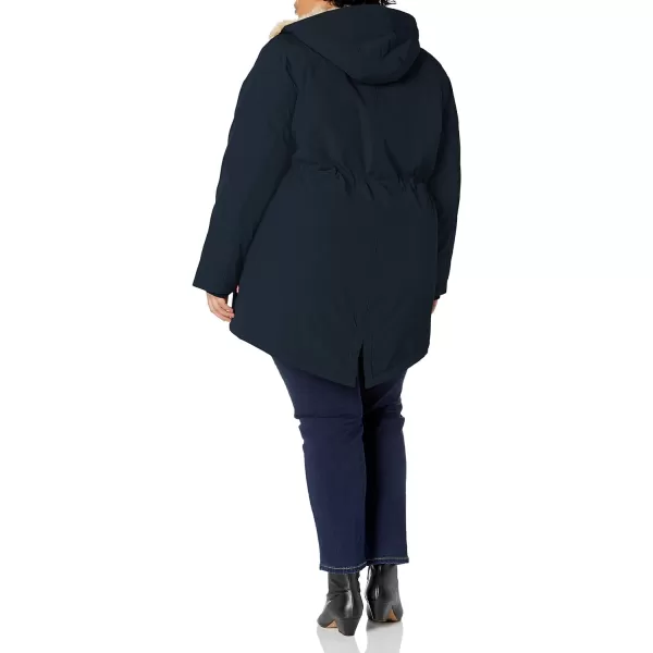 Levis Womens Faux Fur Lined Hooded Parka JacketnbspStandard and Plus SizePlus Size Navy