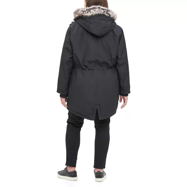 Levis Womens Faux Fur Lined Hooded Parka JacketnbspStandard and Plus SizeStandard Black