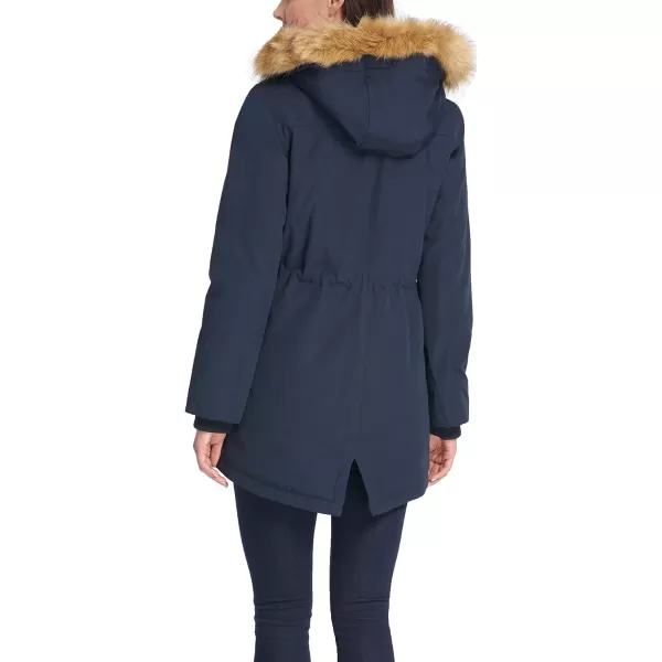 Levis Womens Faux Fur Lined Hooded Parka JacketnbspStandard and Plus SizeStandard Navy