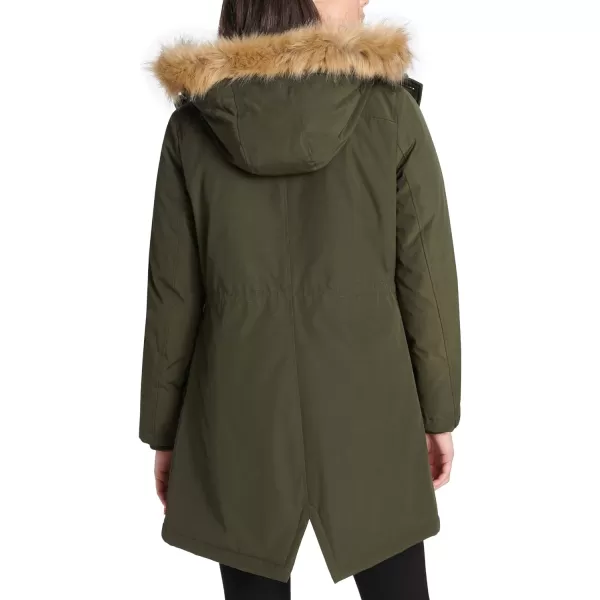 Levis Womens Faux Fur Lined Hooded Parka JacketnbspStandard and Plus SizeStandard Olive