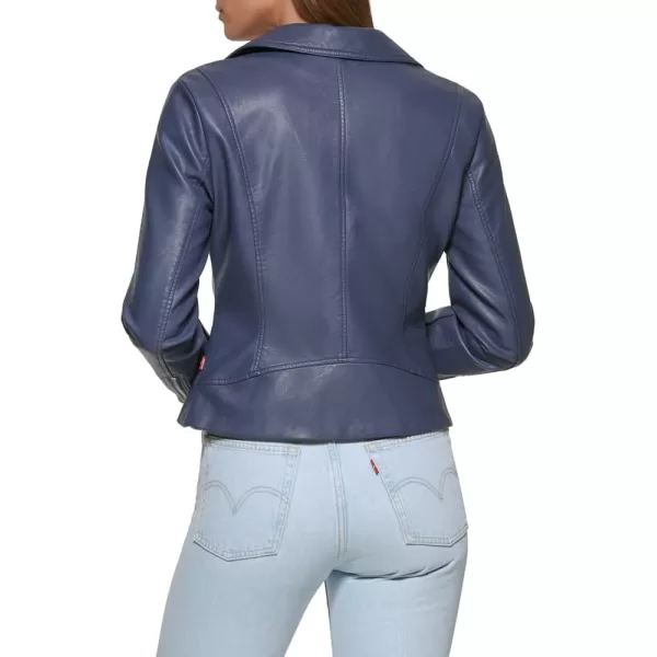 Levis Womens Faux Leather Asymmetrical Moto JacketOdyssey