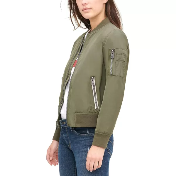 Levis Womens Melanie Bomber Jacket Standard amp Plus SizesArmy Green