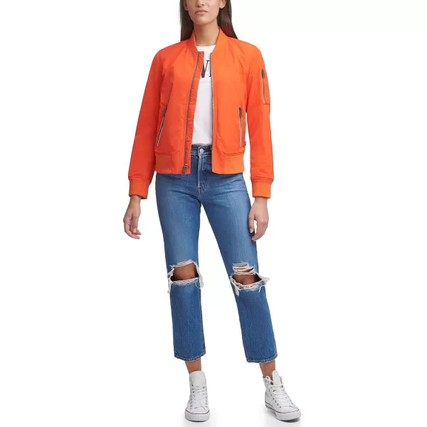 Levis Womens Melanie Bomber Jacket Standard amp Plus SizesCherry Tomato