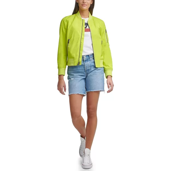 Levis Womens Melanie Bomber Jacket Standard amp Plus SizesLime Punch