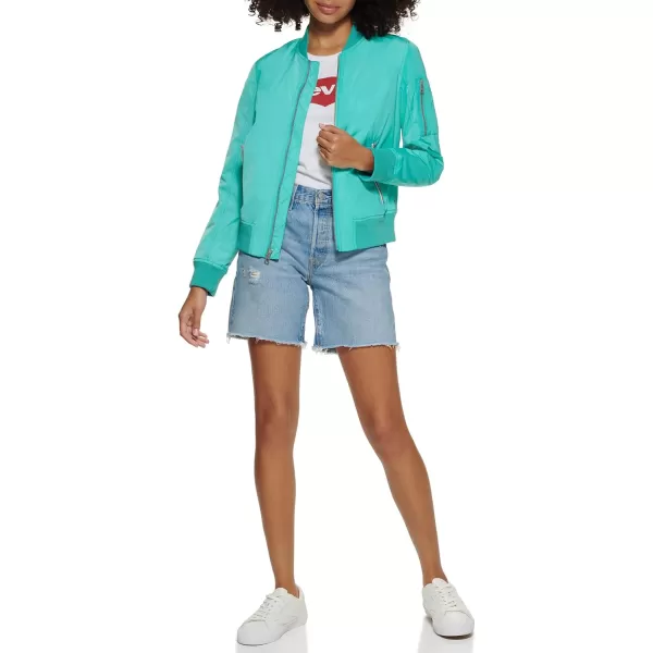 Levis Womens Melanie Newport Bomber Jacket Regular  Plus SizeTeal