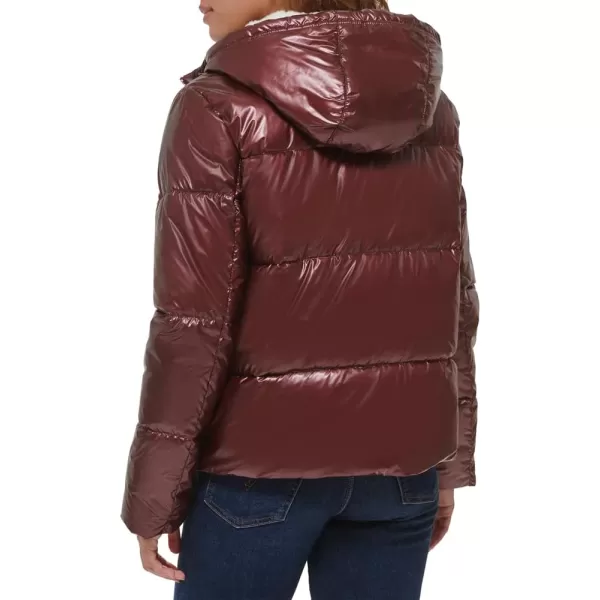 Levis Womens Molly Sherpa Lined Puffer JacketPearlized Ruby