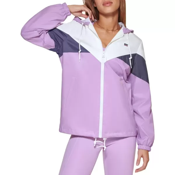 Levis Womens Nylon Color Block WindbreakerLilac Combo