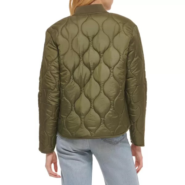 Levis Womens Onion Quilted Liner JacketArmy Green